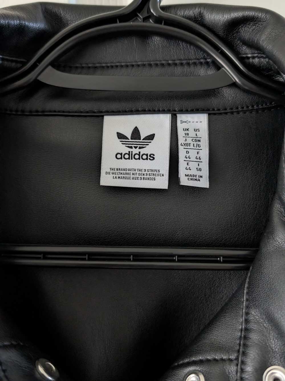 Adidas Originals Faux Leather Track Jacket - Picture 3 of 5